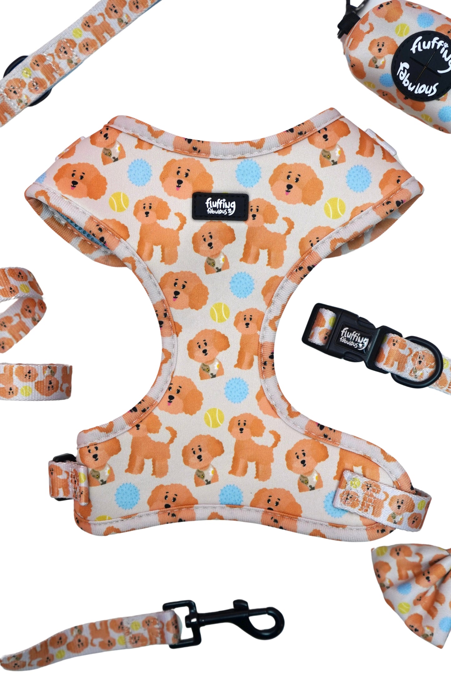 Adjustable Dog Harness - Curly Club Collection