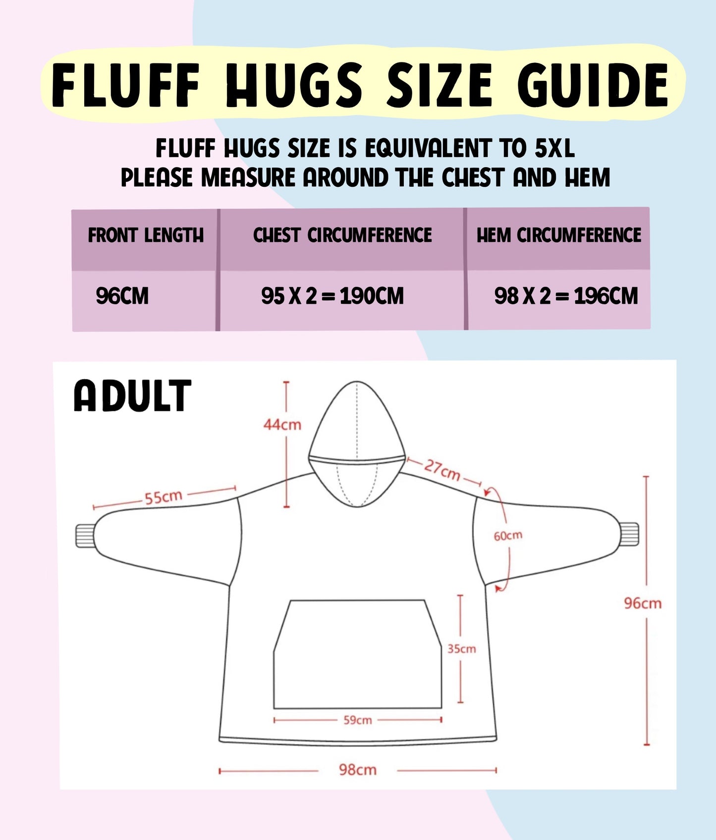 Fluff Hugs - Adults